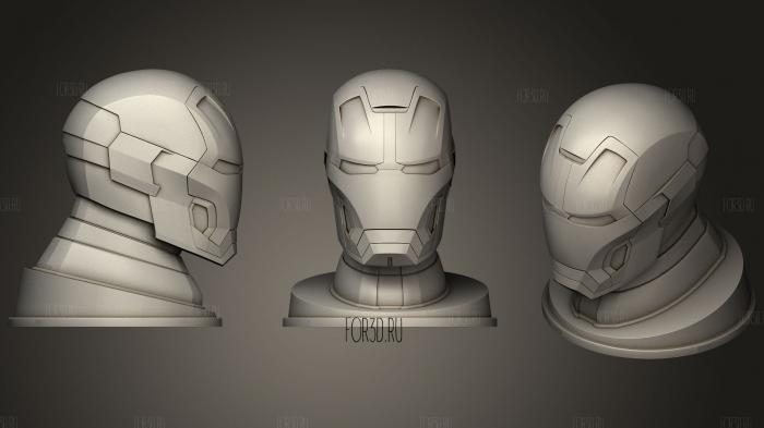 Iron Man Oxyde stl model for CNC